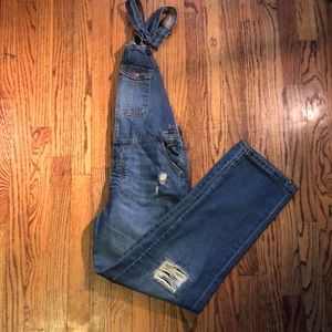 Mossimo XS long denim overall jeans